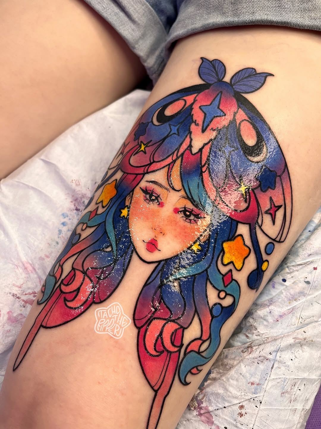 Tattoo by @tachotheripper — new_school, anime