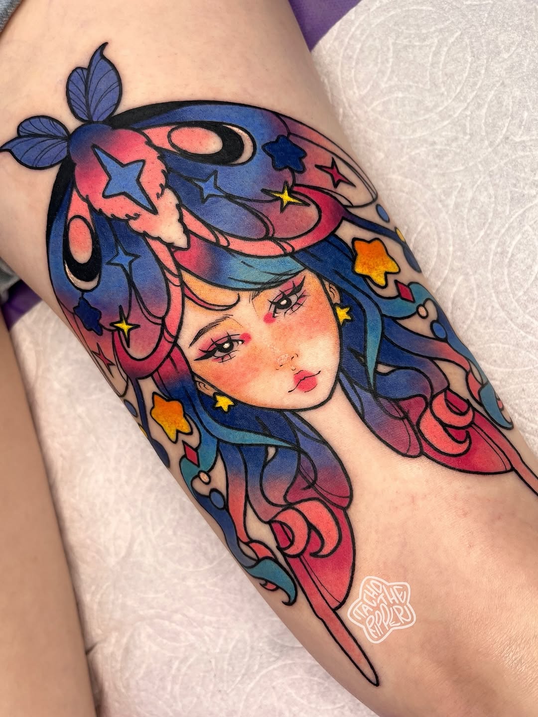 Tattoo by @tachotheripper — new_school, anime