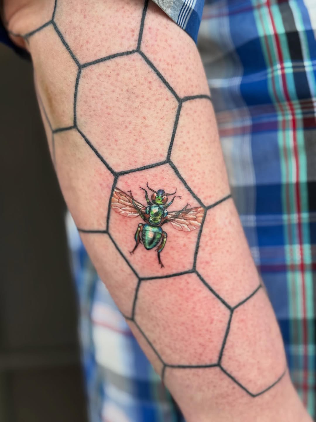 Tattoo by @ktea_and_tattoos — realism, geometric
