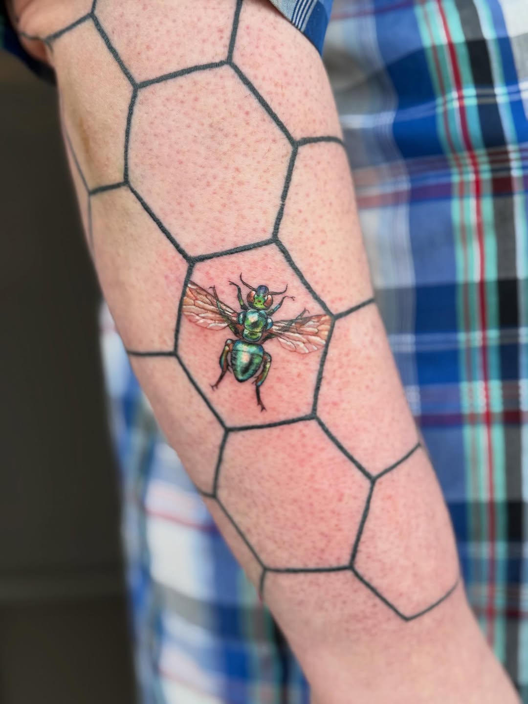 Tattoo by @ktea_and_tattoos — realism, geometric
