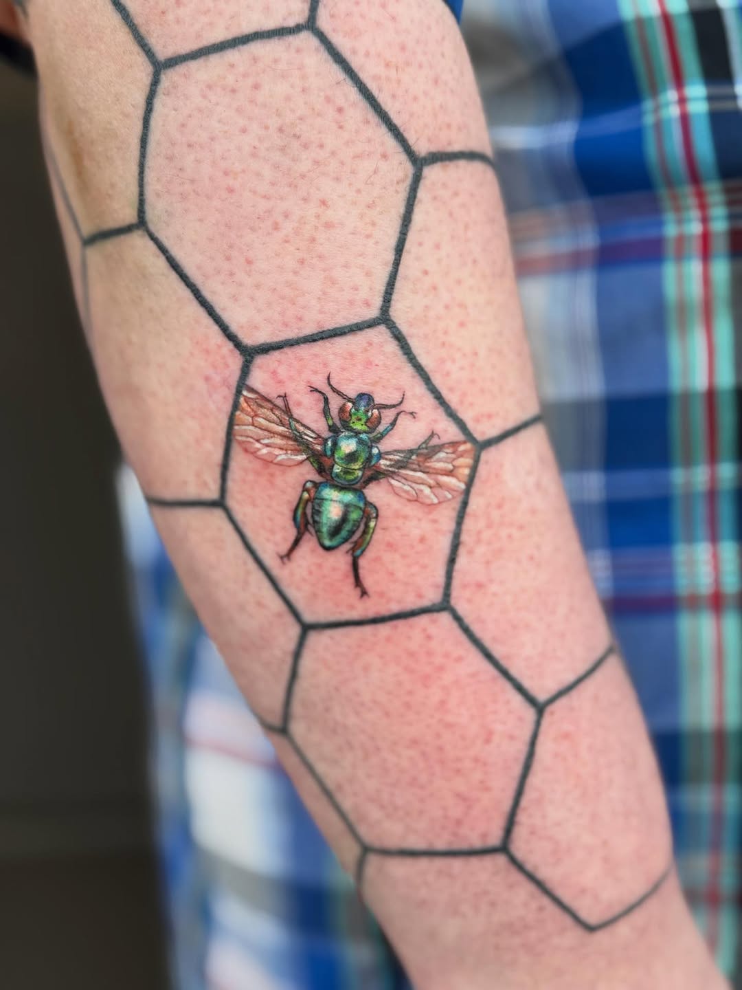 Tattoo by @ktea_and_tattoos — realism, geometric