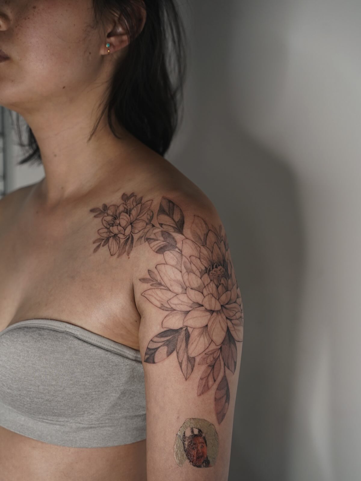 Tattoo by @emmaleetattoo — black_and_grey
