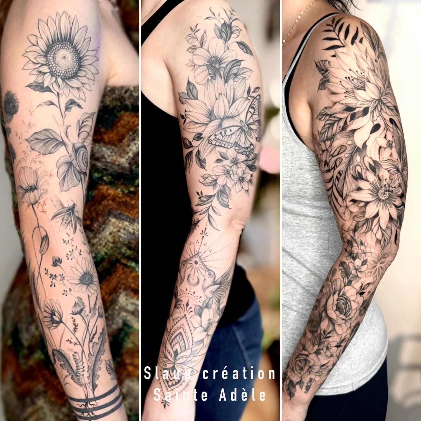 Tattoo by @slaubcreation — black_and_grey, dotwork