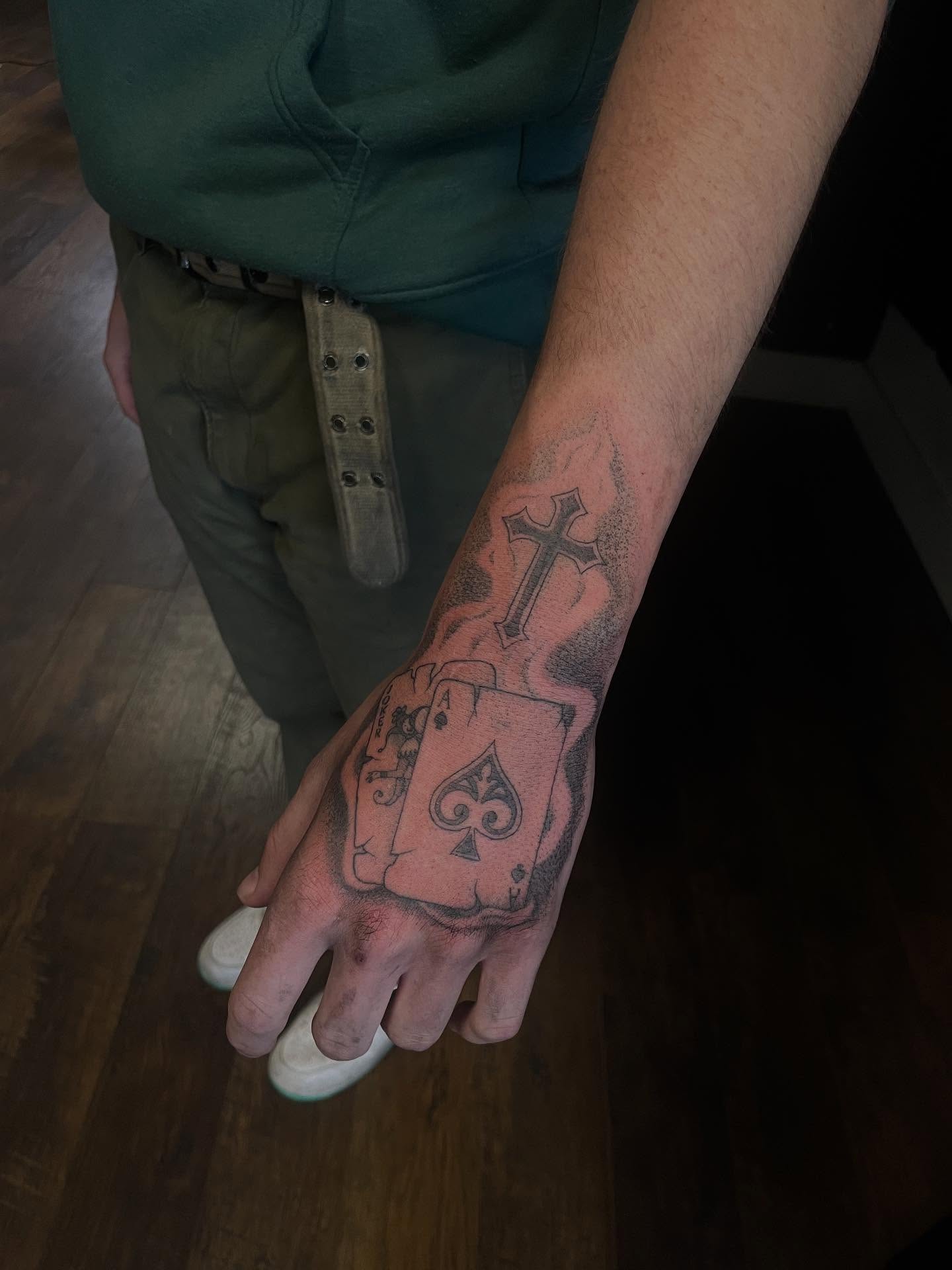 Tattoo by @_sinnertattoos — dotwork