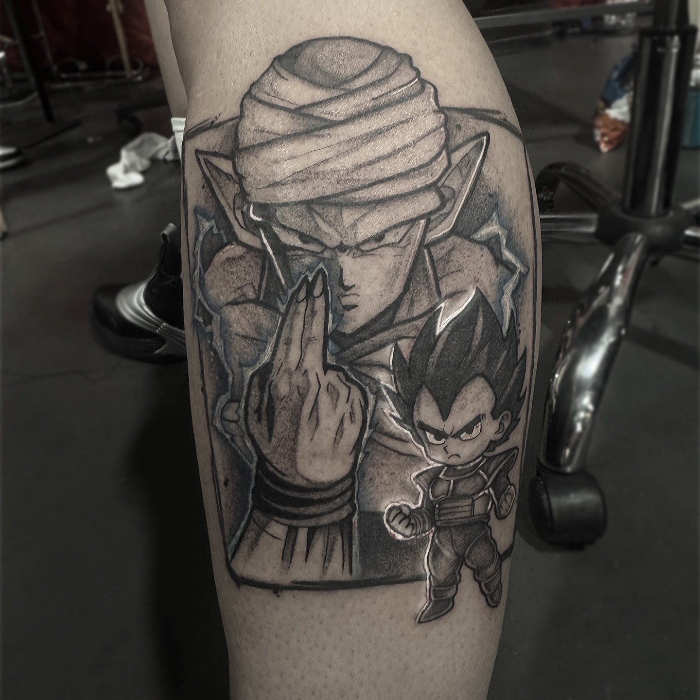 Dragon Ball characters anime tattoo on the forearm by Rafael Alfredo Armas Hoyos, Salt Lake City, Utah