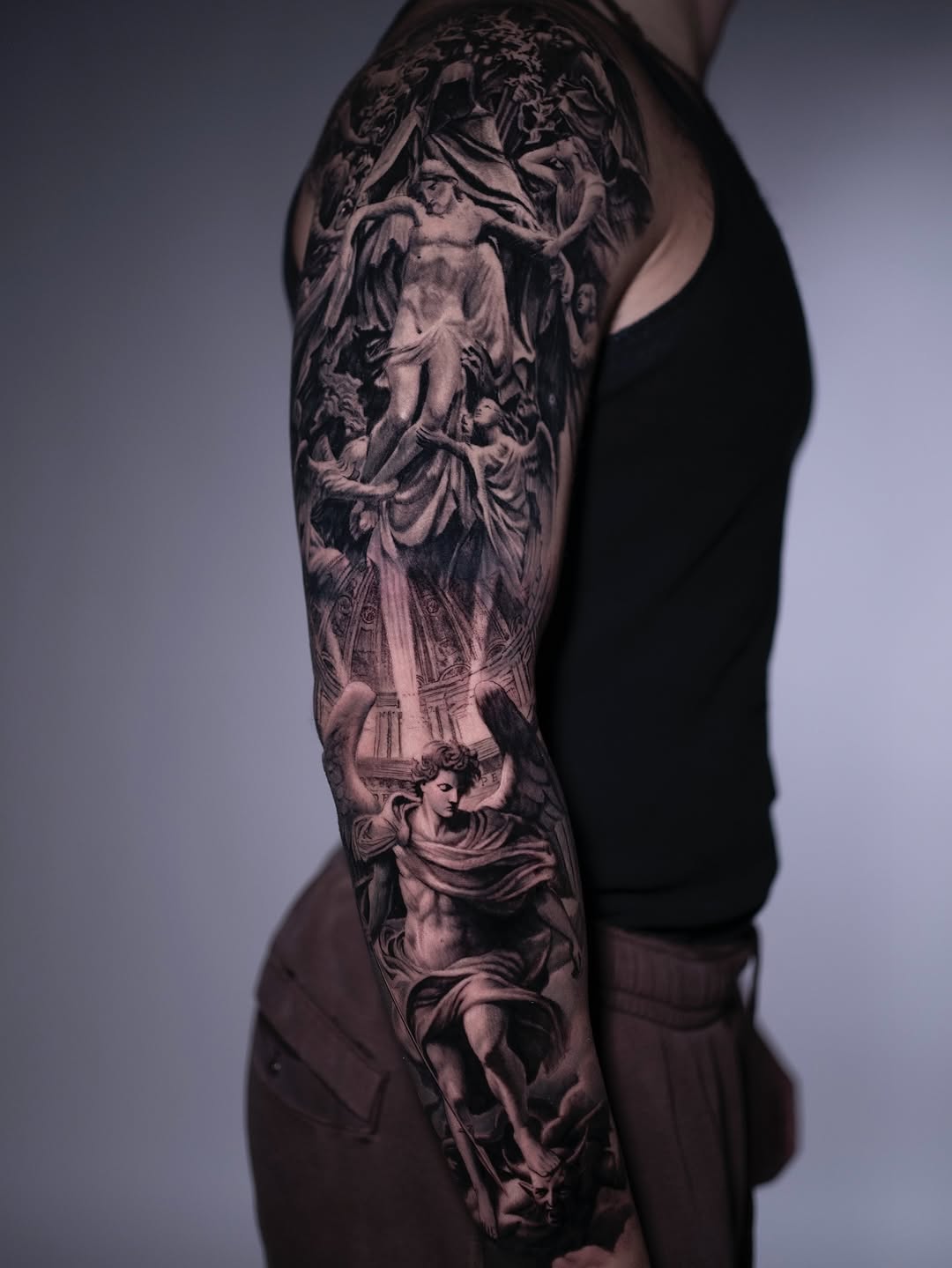 Tattoo by @andrea_fiorenza — realism, black_and_grey