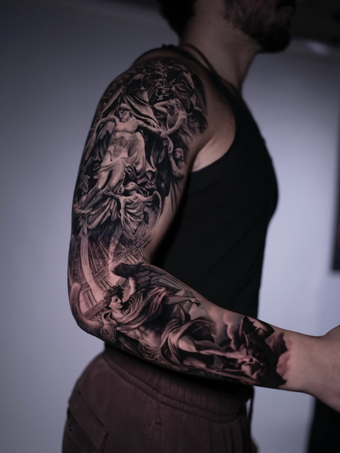 Tattoo by @andrea_fiorenza — realism, black_and_grey