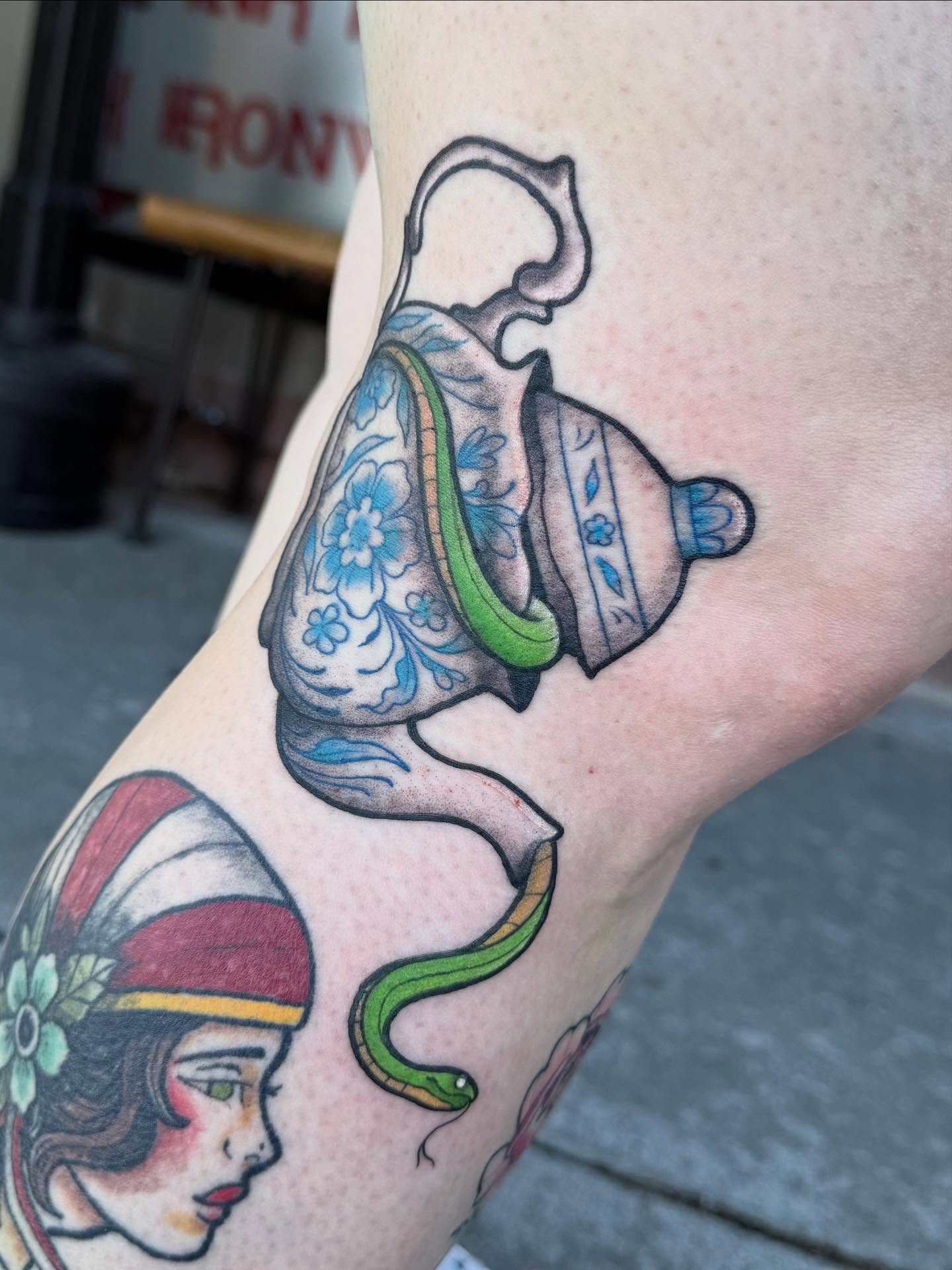 Tattoo by @bodyartbyali — american_traditional, dotwork