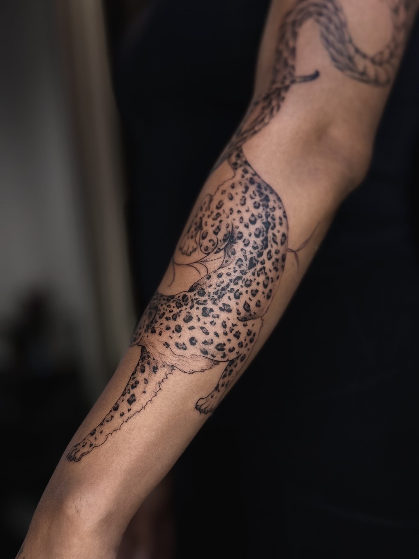 Tattoo by @yourdarkstory — black_and_grey
