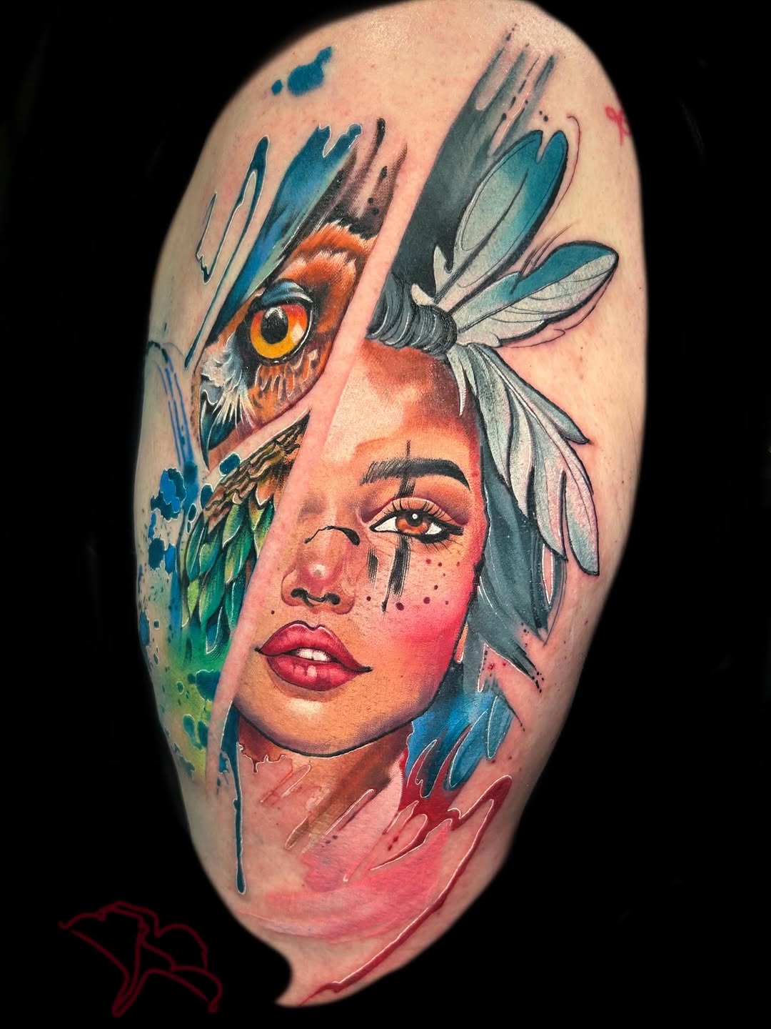 Tattoo by @alinepetunia — realism, watercolor