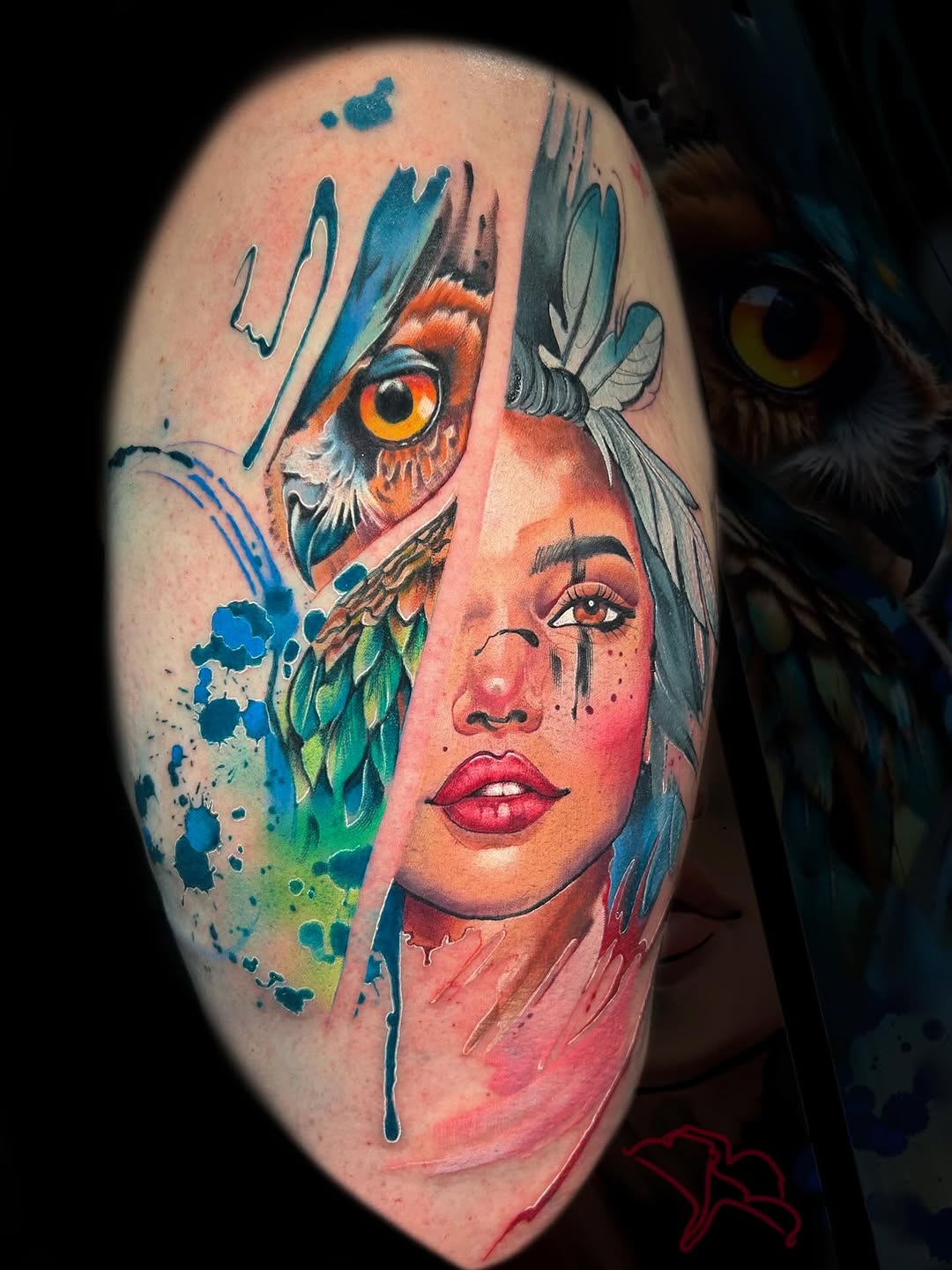 Tattoo by @alinepetunia — realism, watercolor