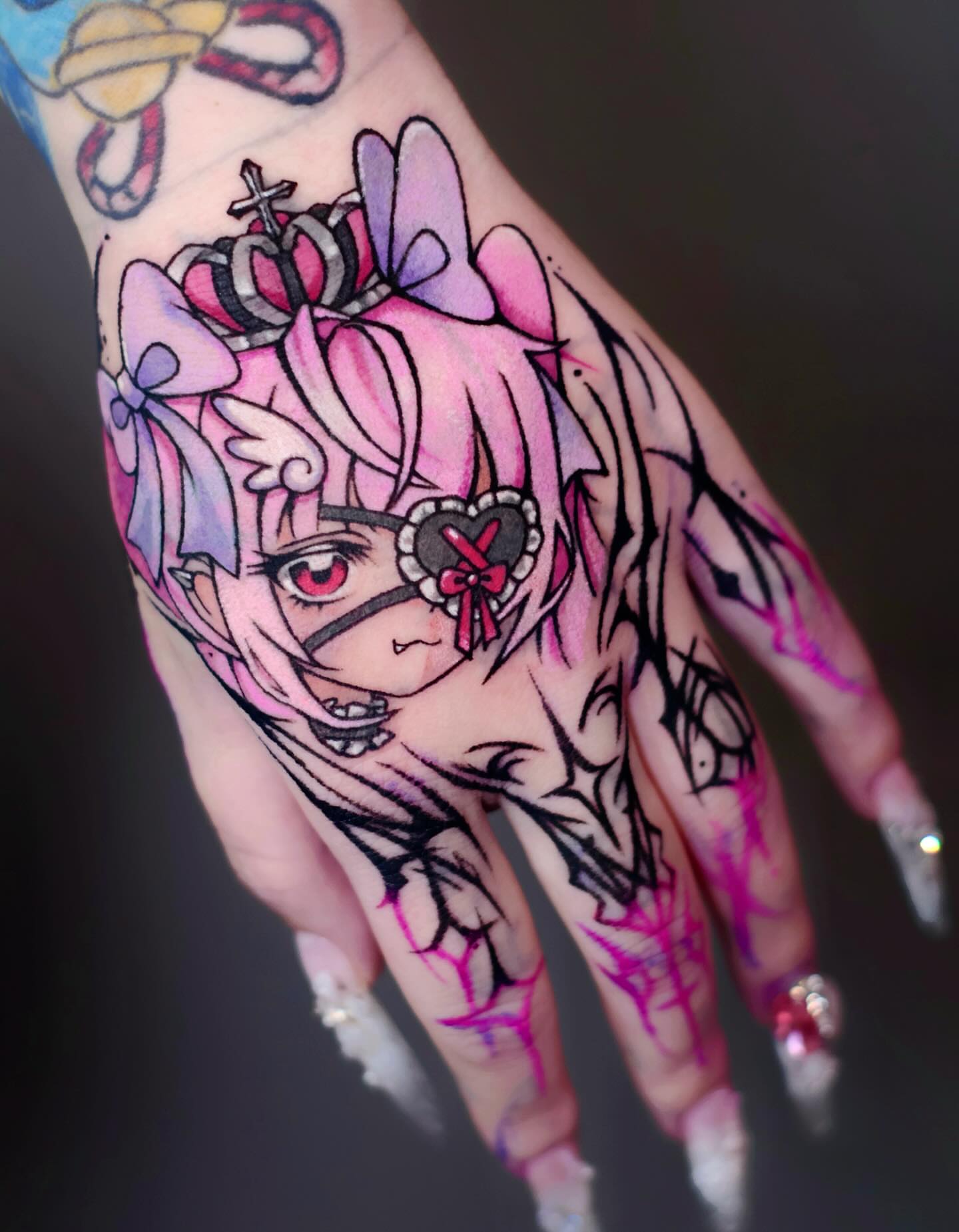 Tattoo by @kill.sweetie — anime, illustrative