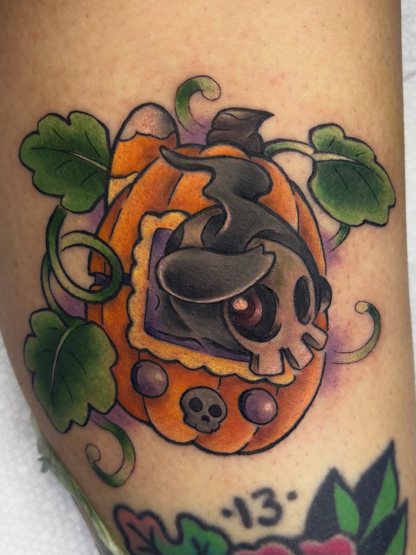 Tattoo by @prettyboyart_ — american_traditional, dotwork