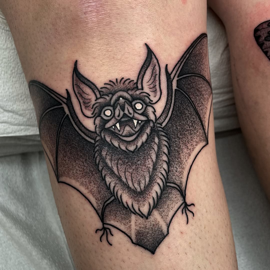 Tattoo by @emilyluxtattoos — american_traditional, dotwork