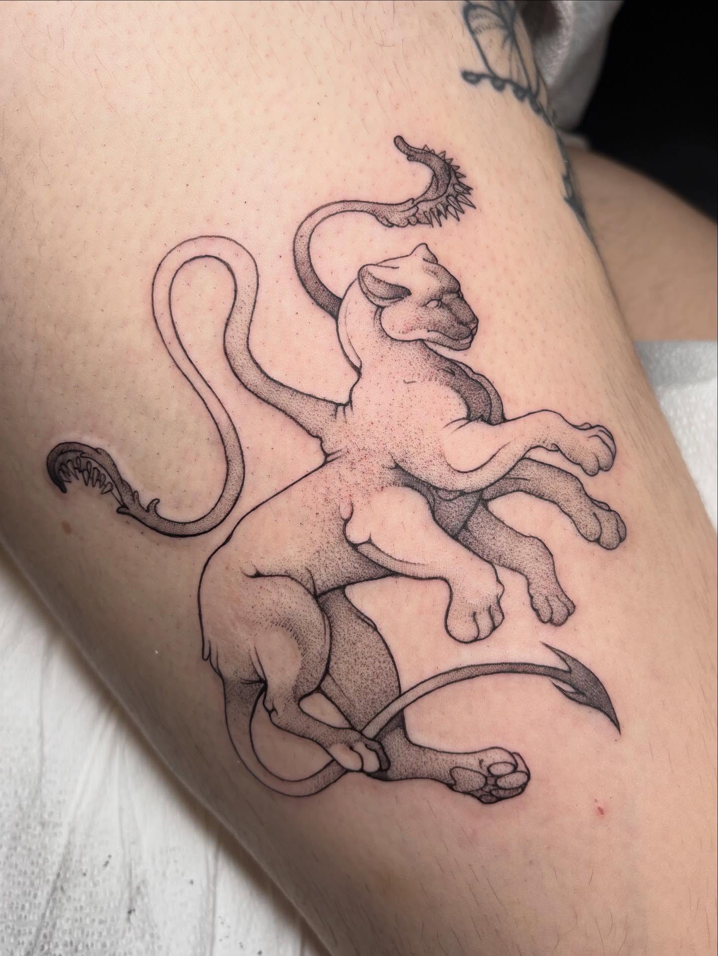 Tattoo by @joelytattoos — dotwork