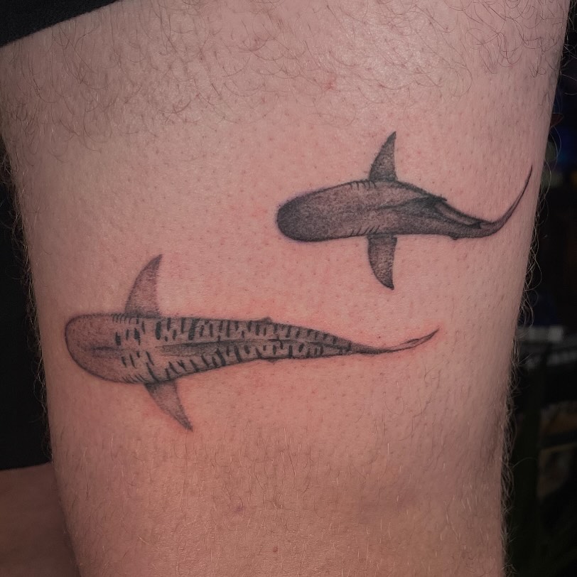 Tattoo by @jennanabread_ink — black_and_grey