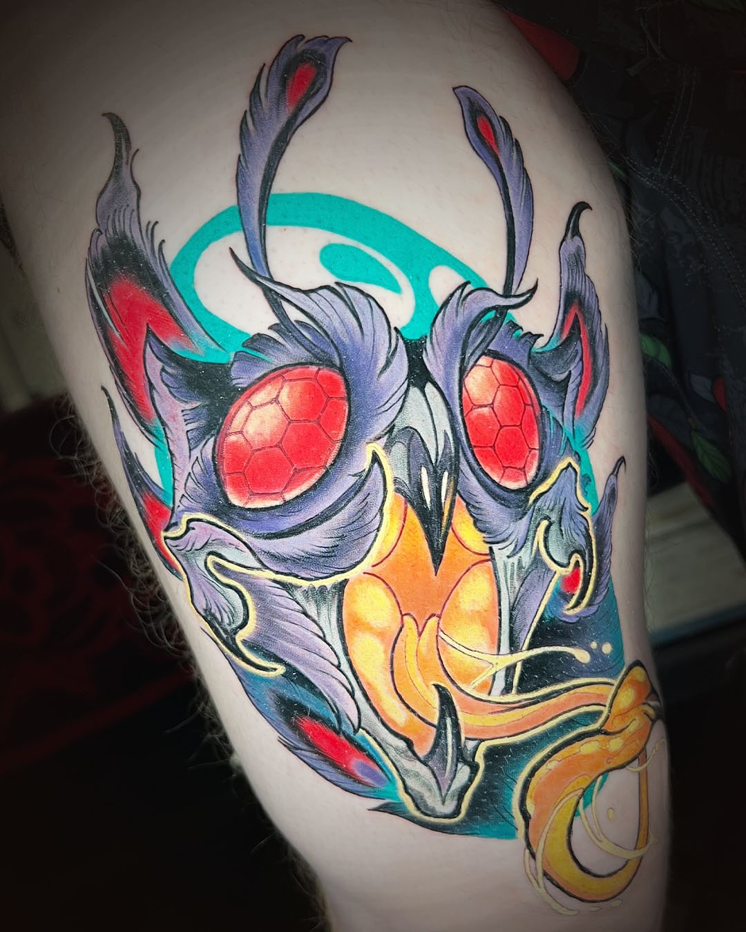 Tattoo by @hairofthehound — geometric, illustrative
