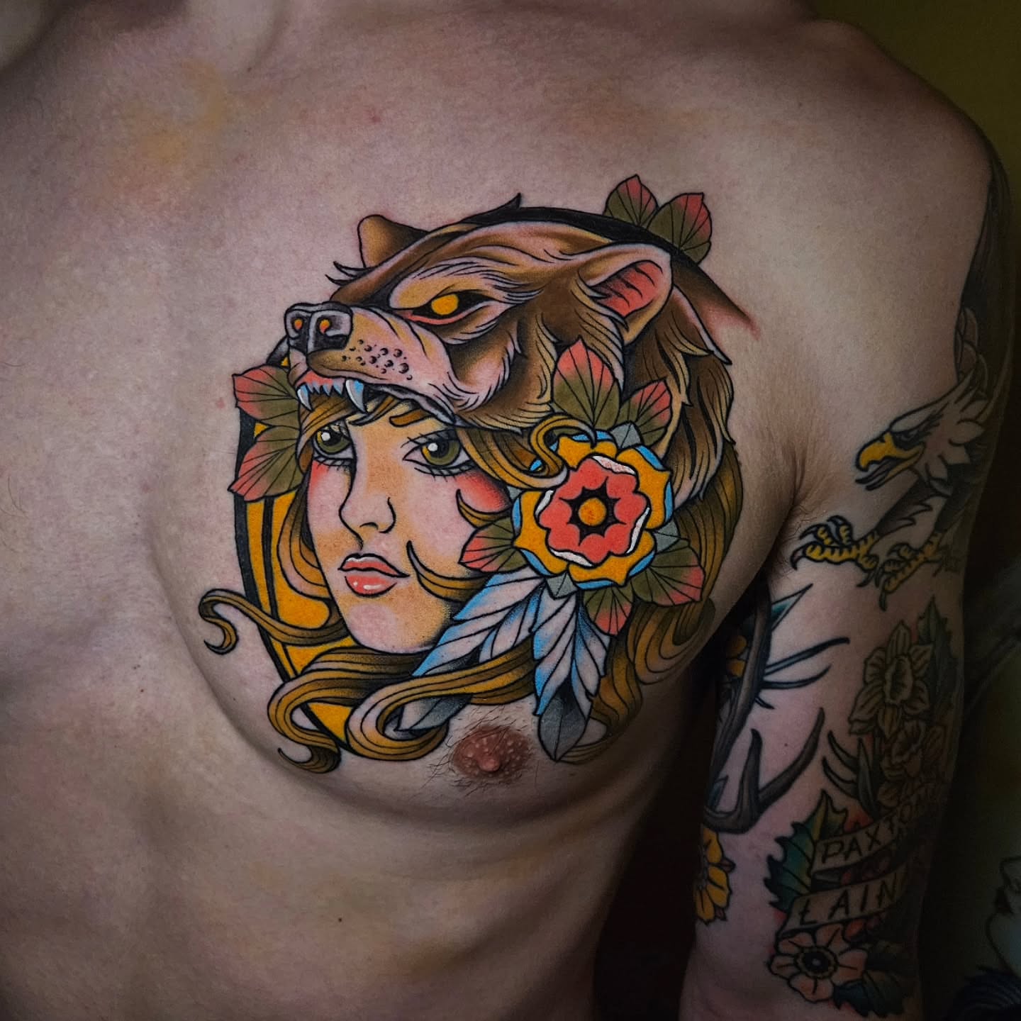 Tattoo by @deeenster — american_traditional, illustrative