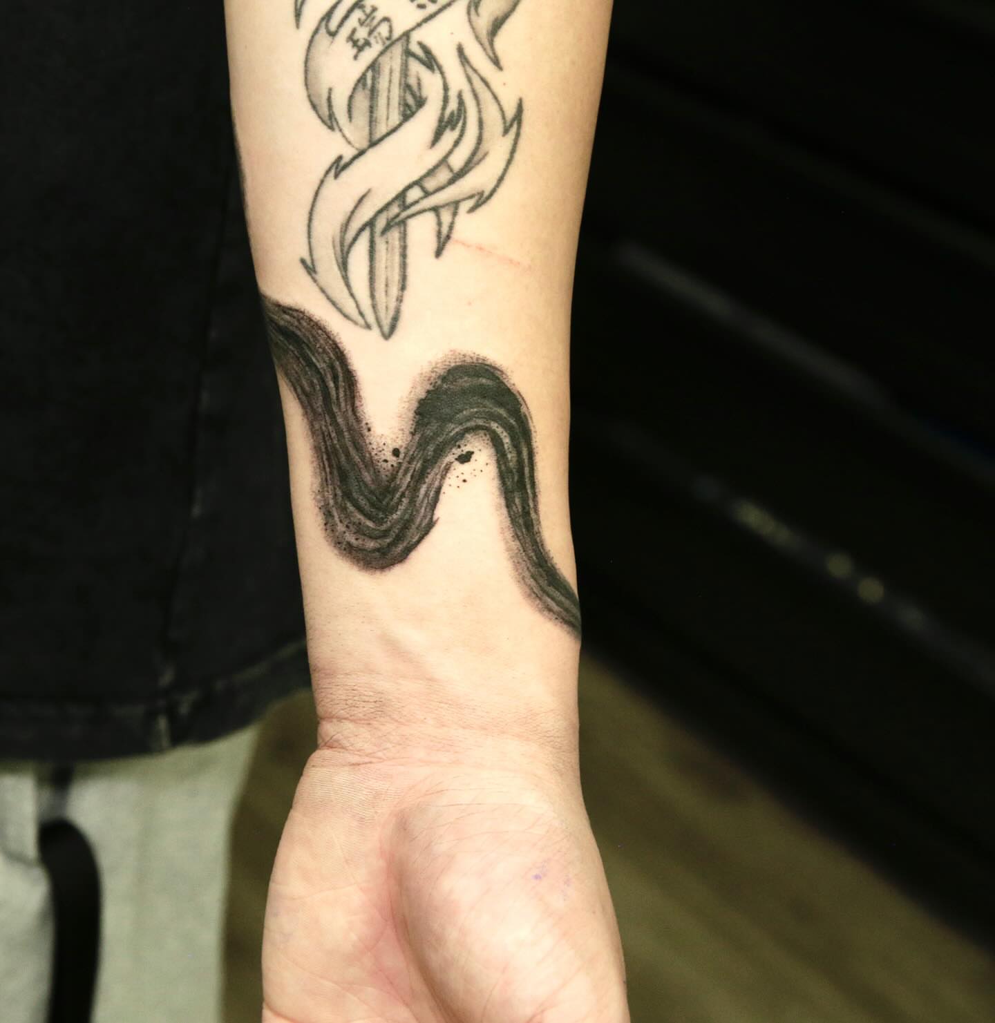 Tattoo by @echo.tattoos — dotwork