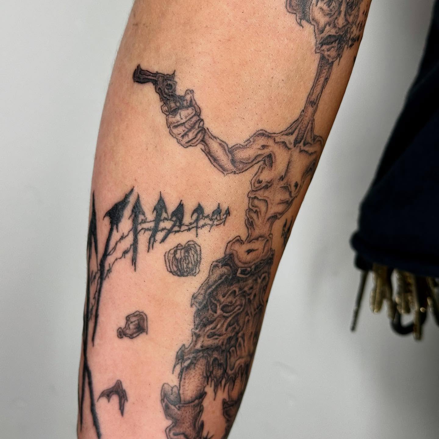 Tattoo by @madonna_the_slut — black_and_grey