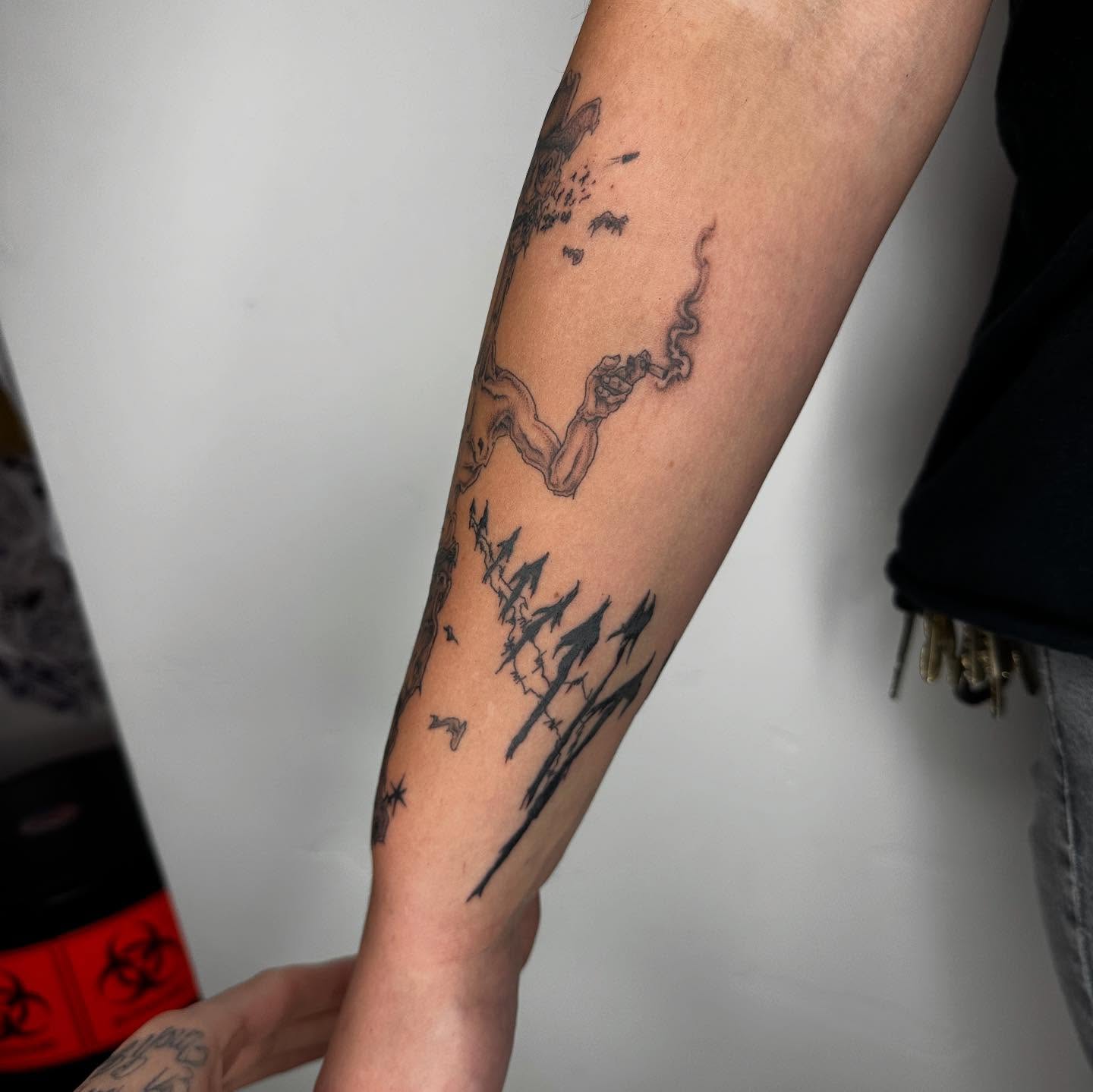 Tattoo by @madonna_the_slut — black_and_grey