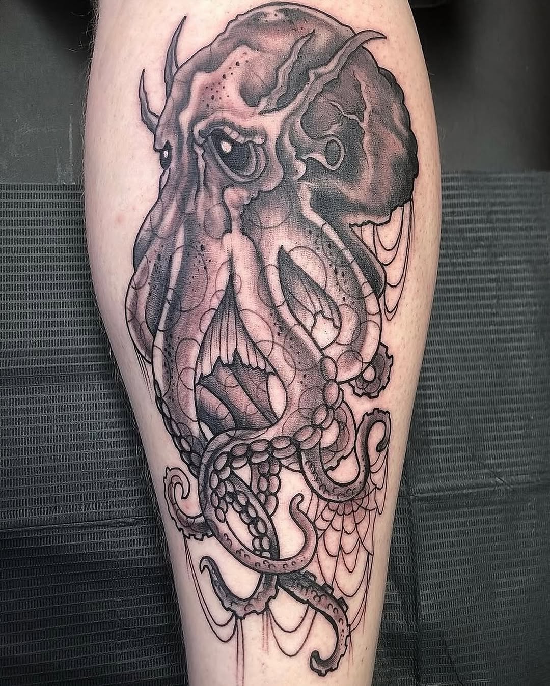 Tattoo by @tattoosbystelios — black_and_grey, dark_realism
