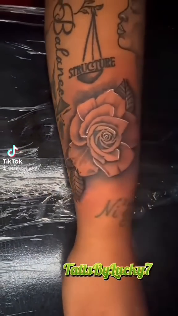 Tattoo by @tattsbylucky7 — black_and_grey, realism