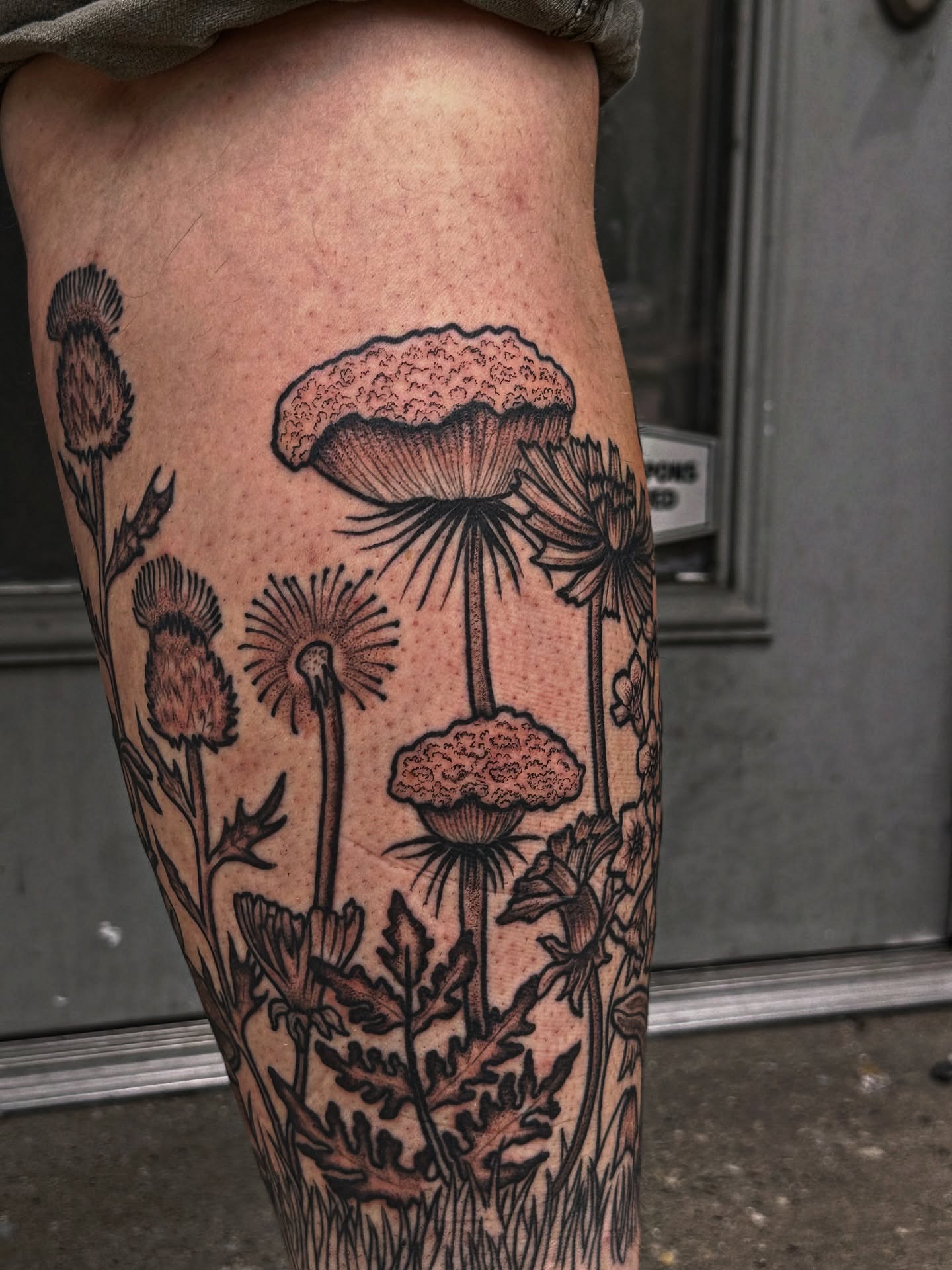 Tattoo by @hotdonnatattoos — black_and_grey