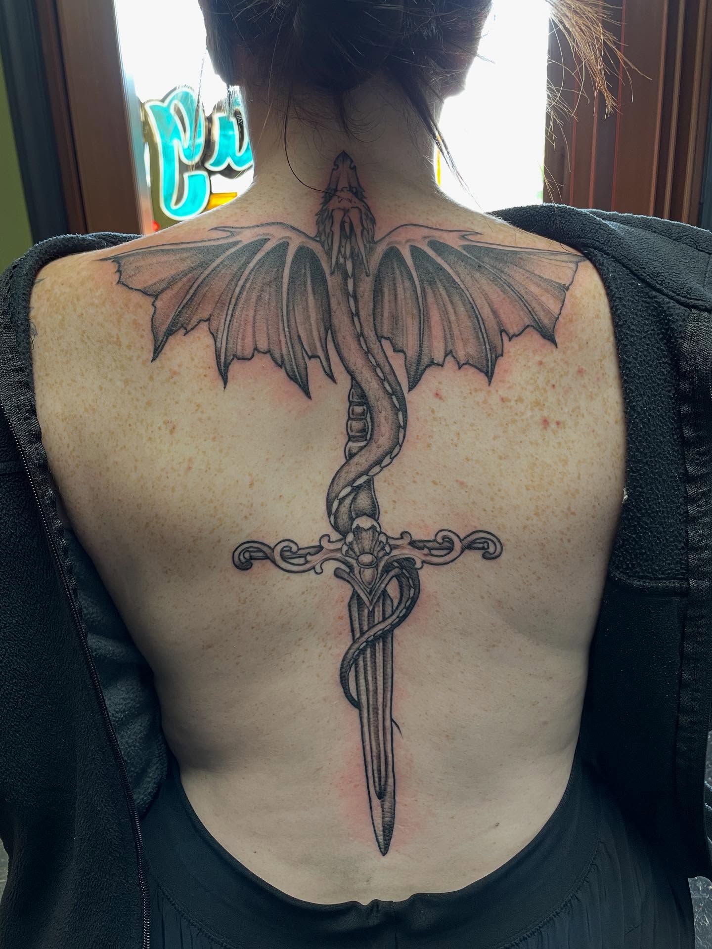 Tattoo by @mharristattoos — black_and_grey