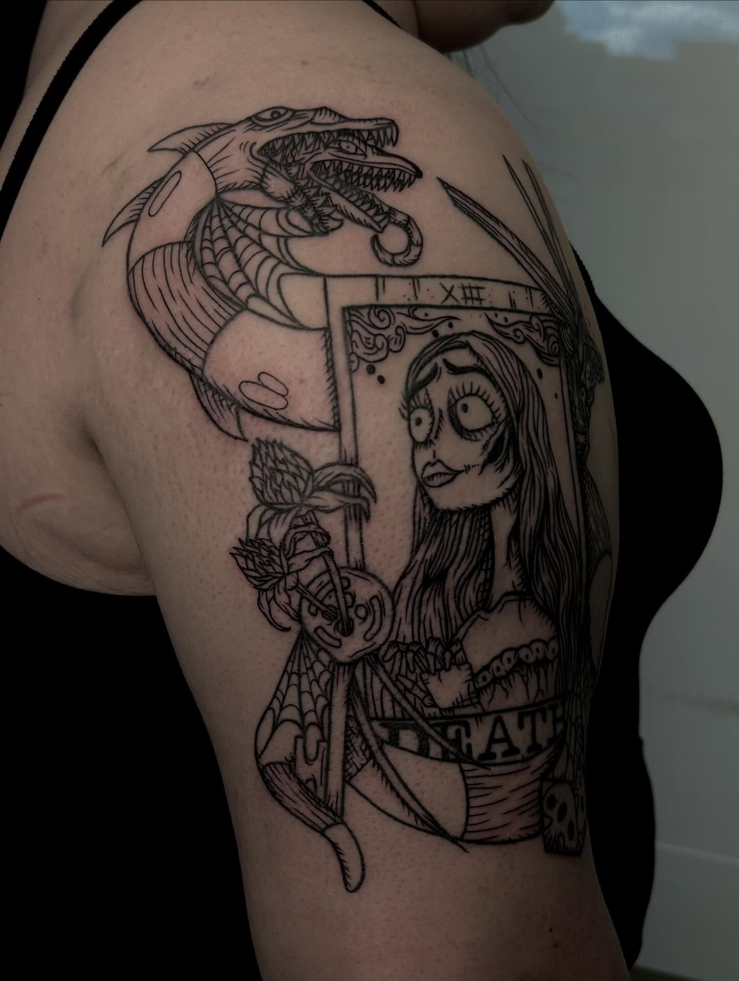 Tattoo by @diamondphoenix_ — black_and_grey, realism