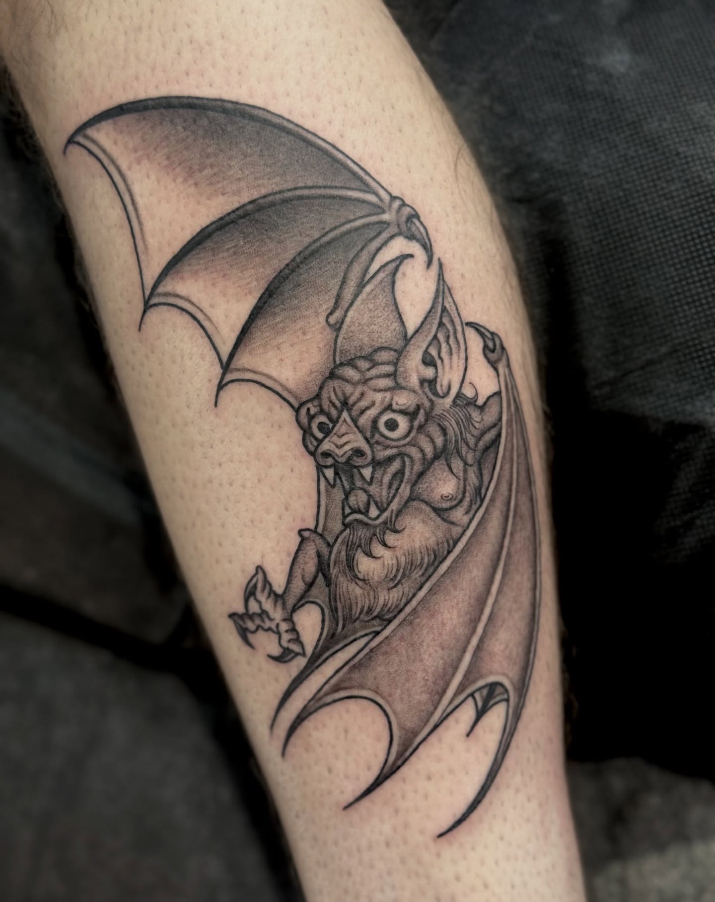 Tattoo by @ernie_portcity — black_and_grey