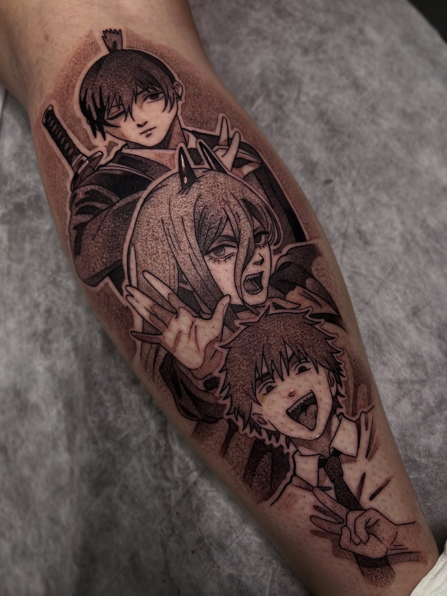 Tattoo by @jett_sonn β anime