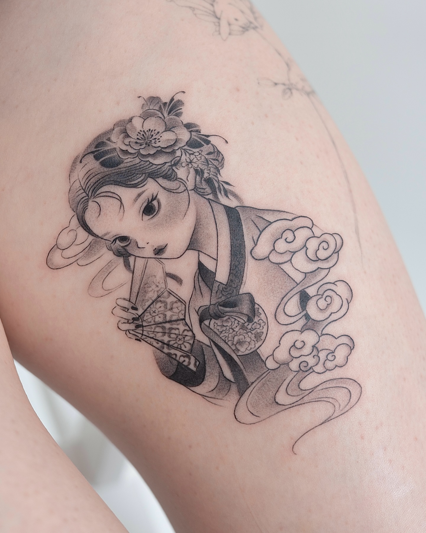 Tattoo by @live_tattooer — black_and_grey, realism