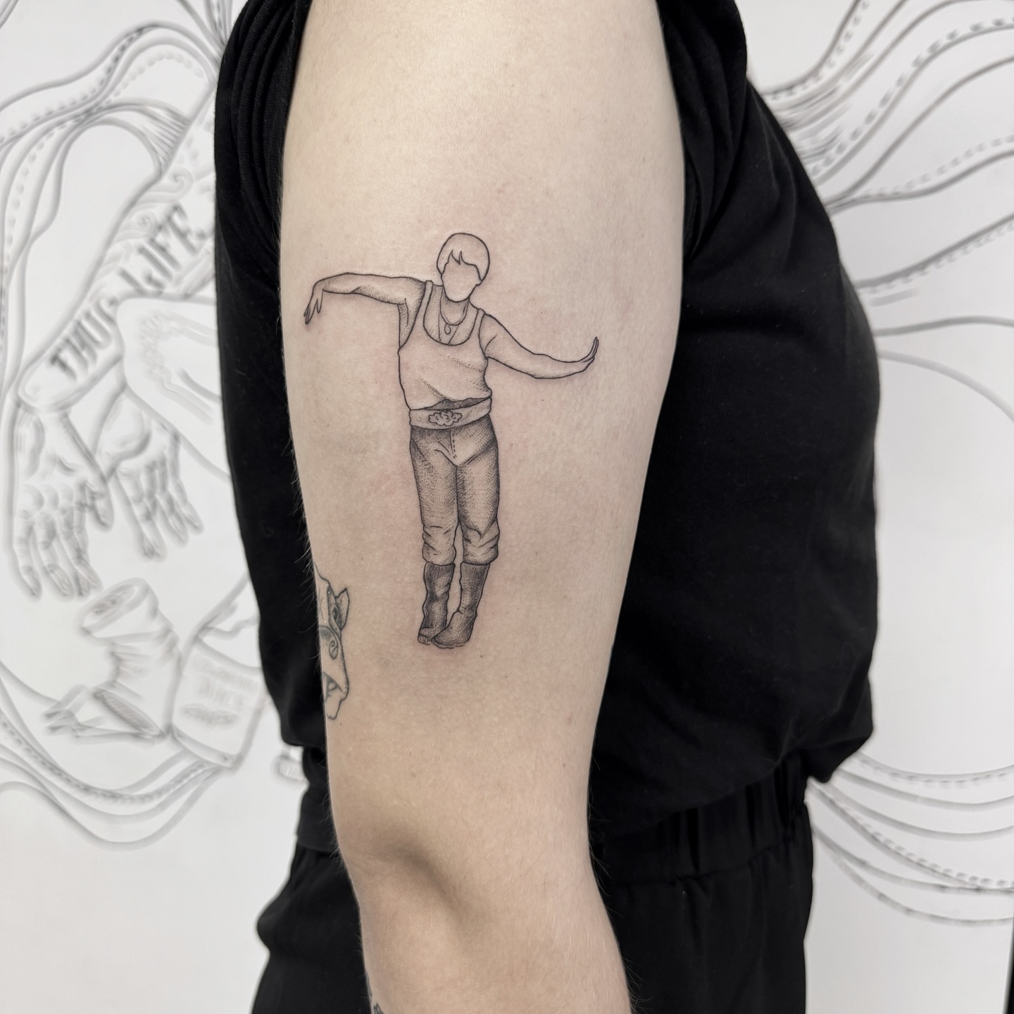 Tattoo by @turned_blue.ink — black_and_grey