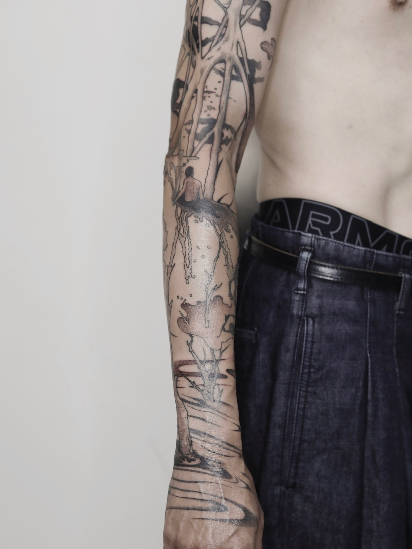 Tattoo by @liningtattoo — black_and_grey, realism