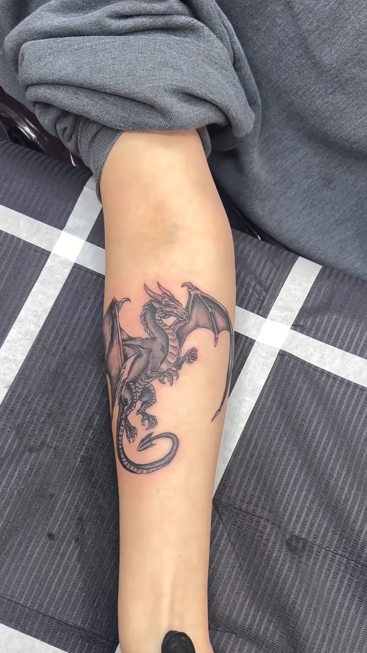Tattoo by @jbeantat2 — black_and_grey, realism