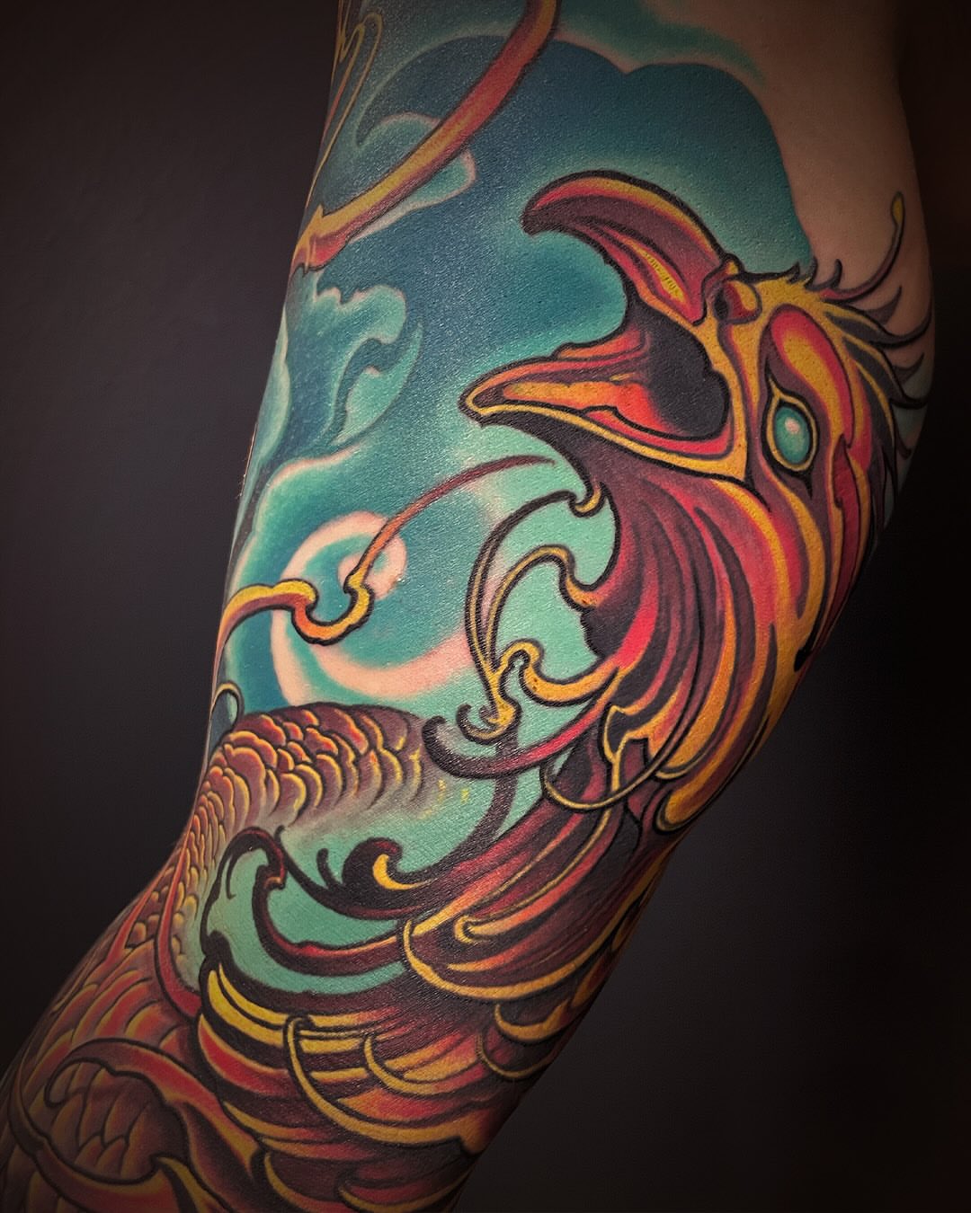 Tattoo by @burningxhope — american_traditional, new_school