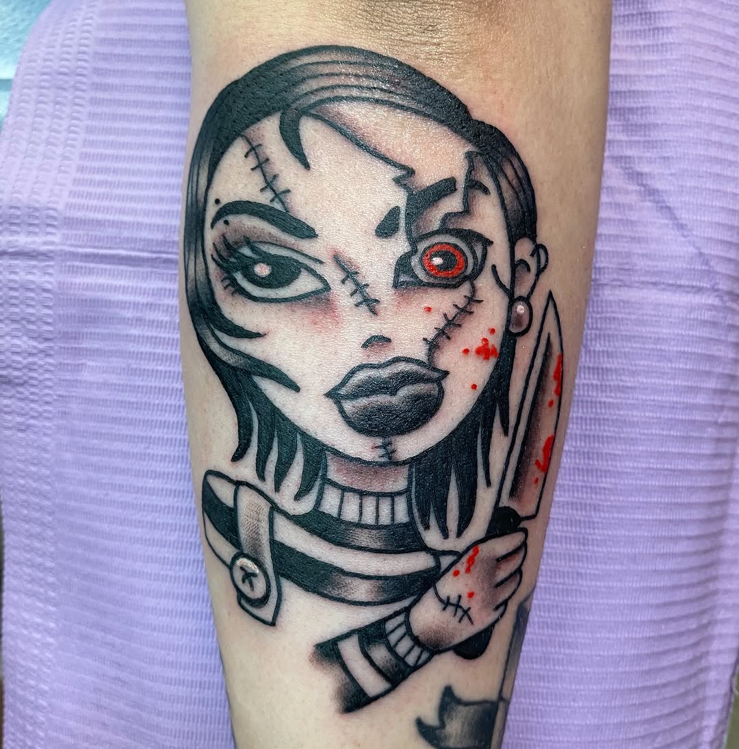 Tattoo by @katie_tatts — neo_traditional, black_and_grey
