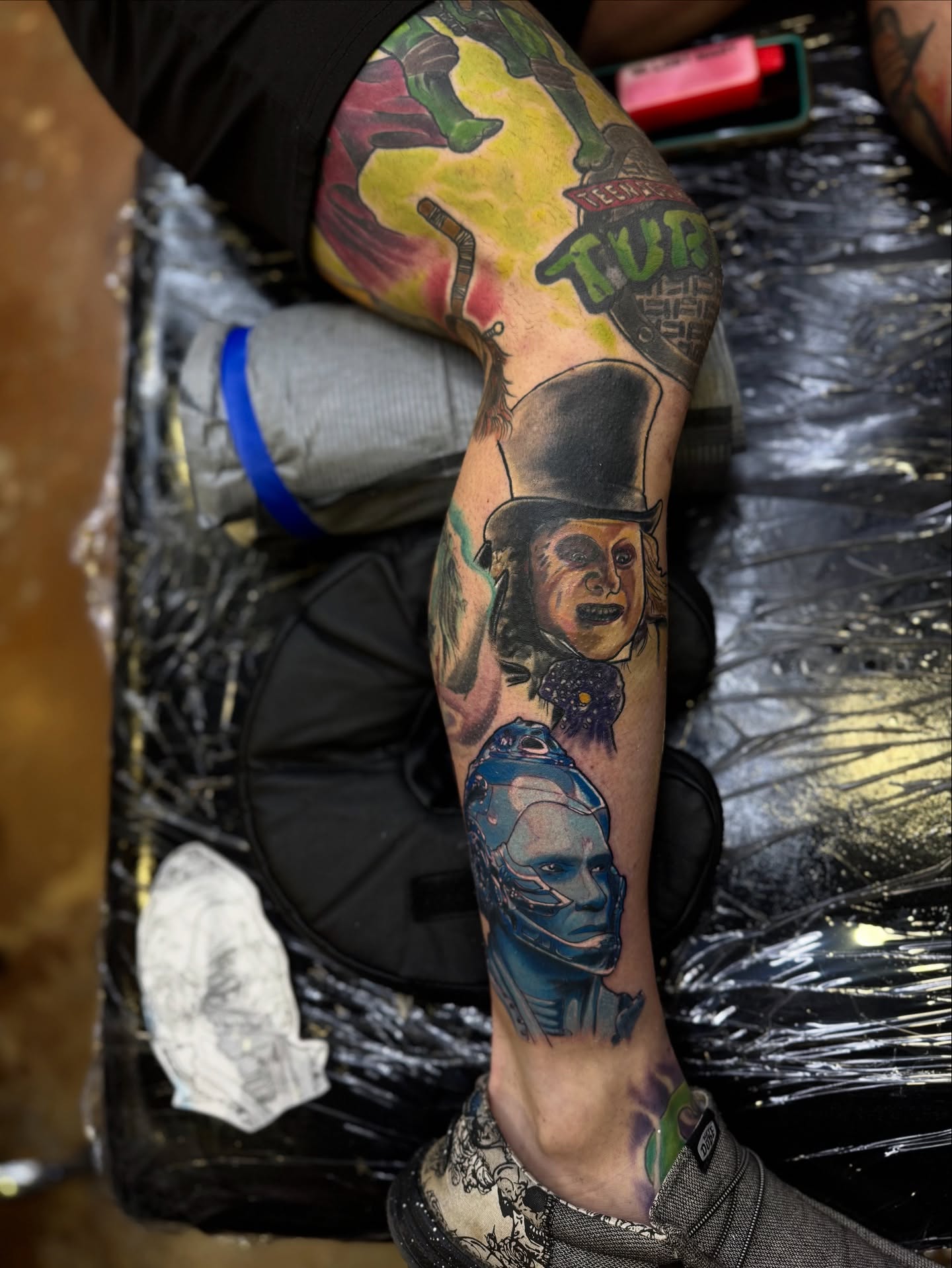 Victorian man American traditional tattoo on the forearm by David C. McGhee
