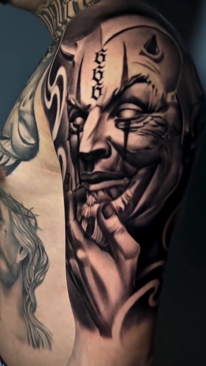 Tattoo by @yackolettersx6 β realism, black_and_grey