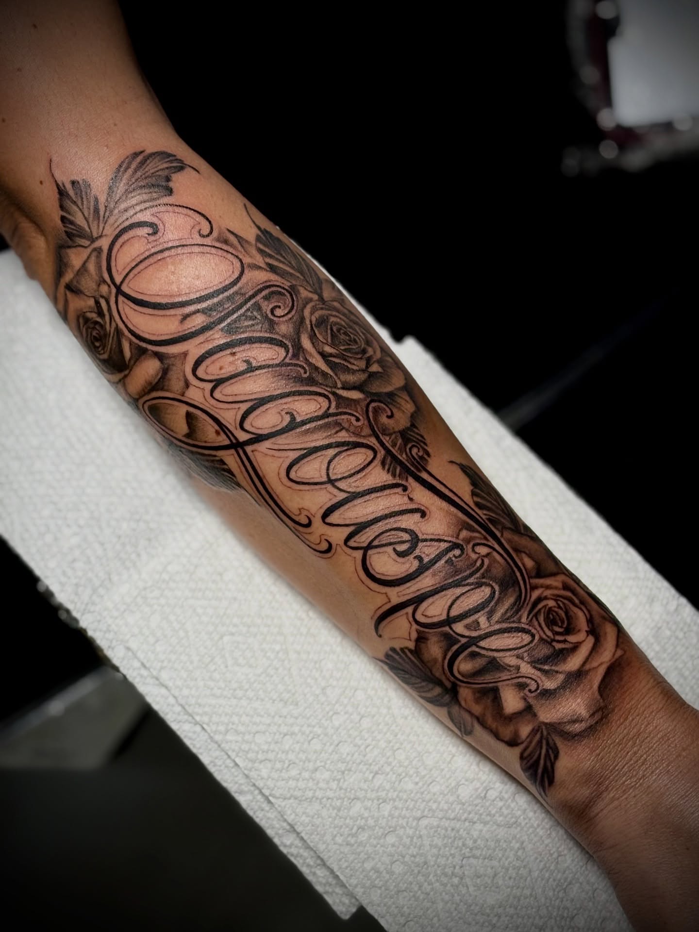 Tattoo by @_vanessa.ink_ β lettering_script