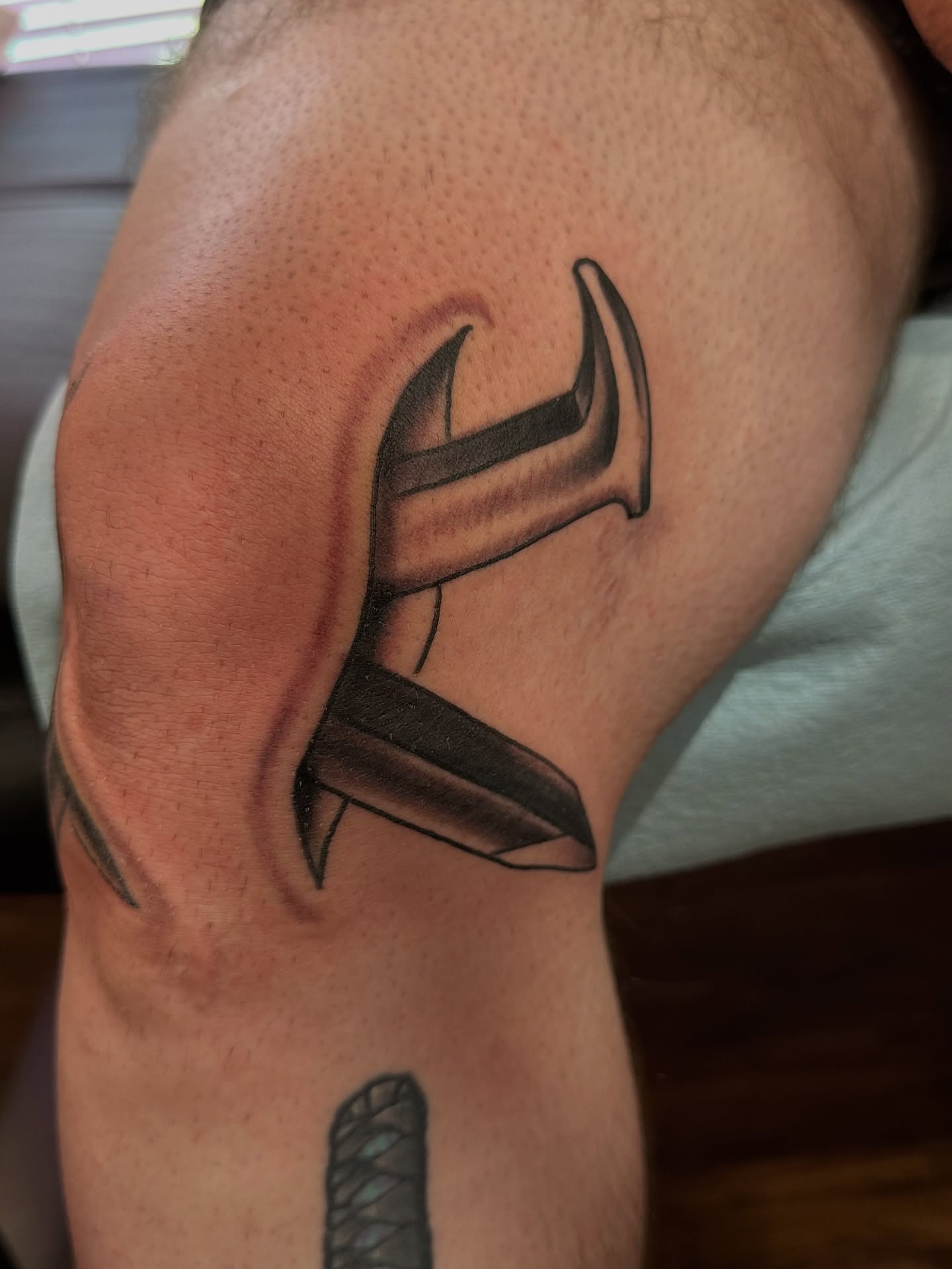 Tattoo by @purplesticky — black_and_grey