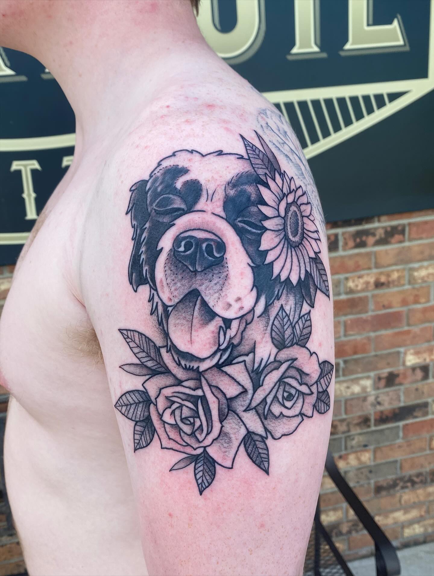 Tattoo by @austintimberlaketattoo — realism, black_and_grey