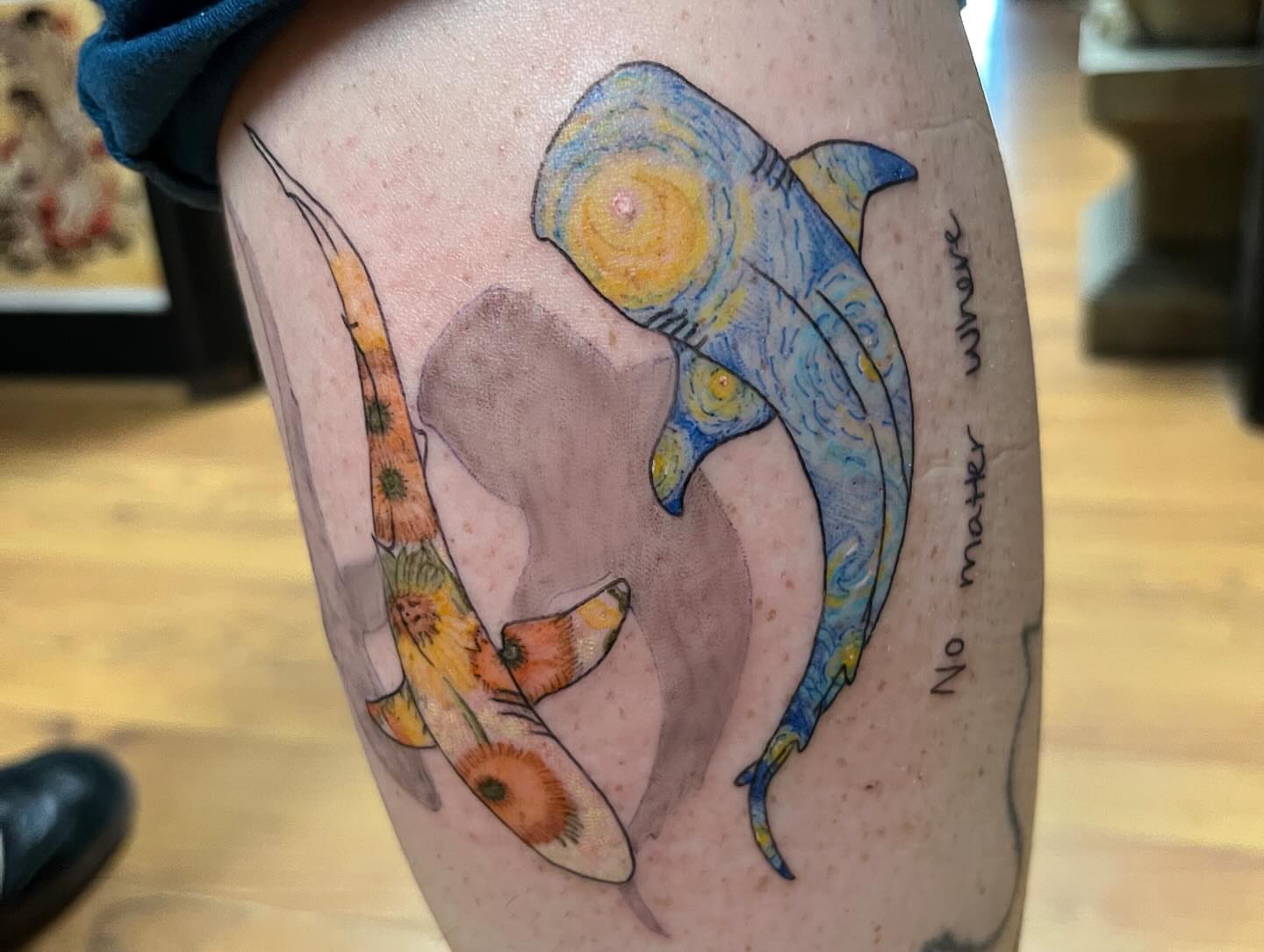 Tattoo by @bodyartbycakens — watercolor