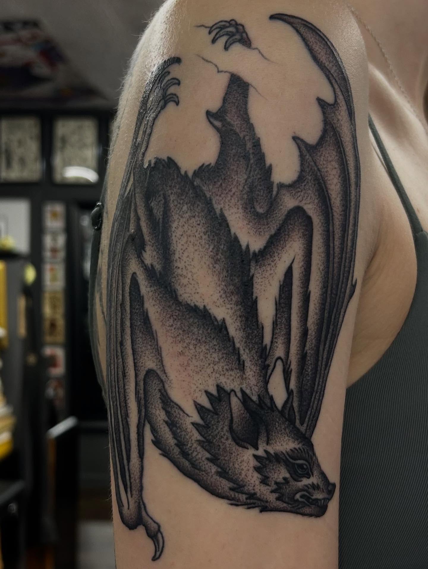 Tattoo by @mountains_of_flesh — dotwork