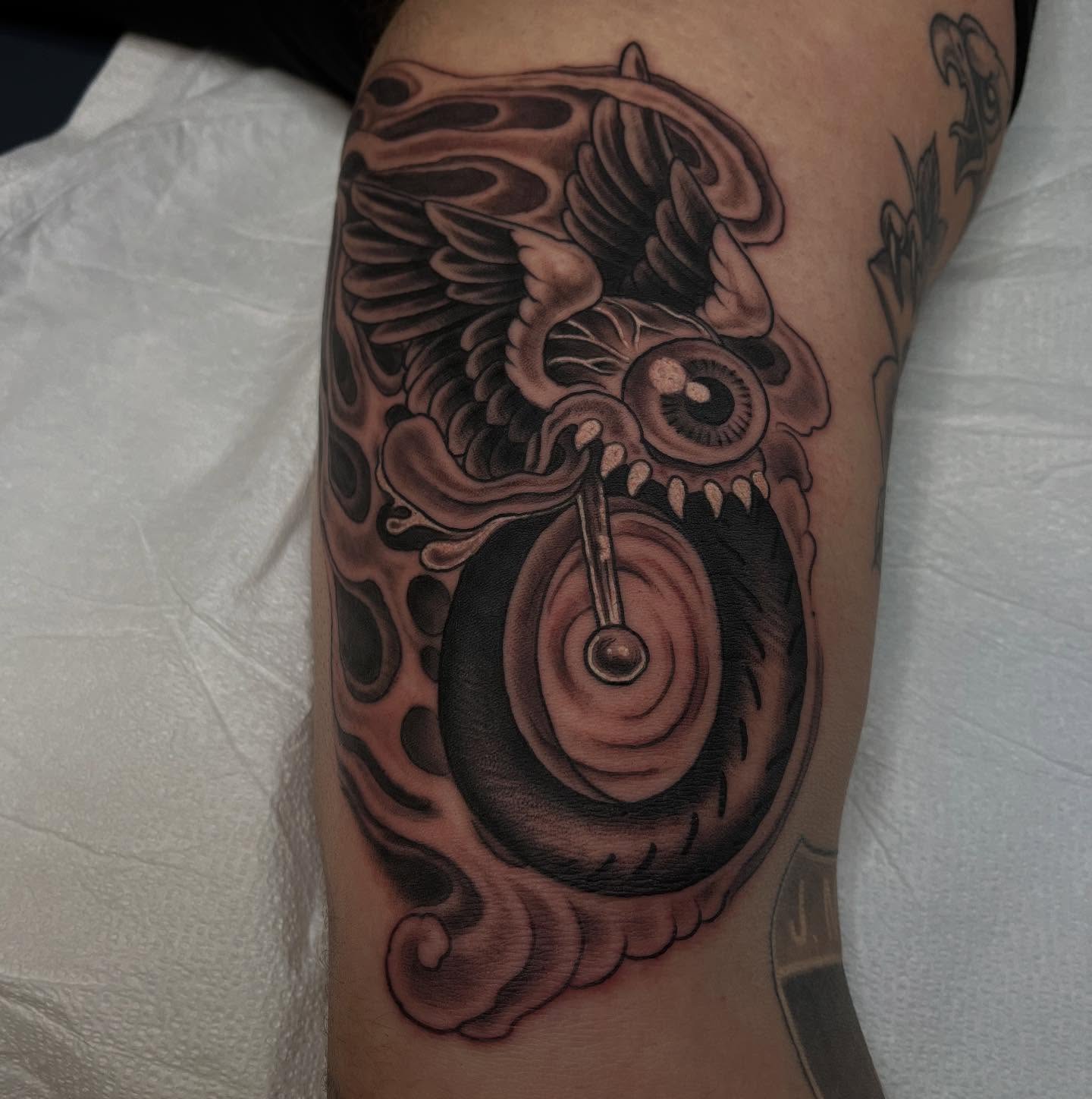 Tattoo by @adamhabecker — black_and_grey, realism