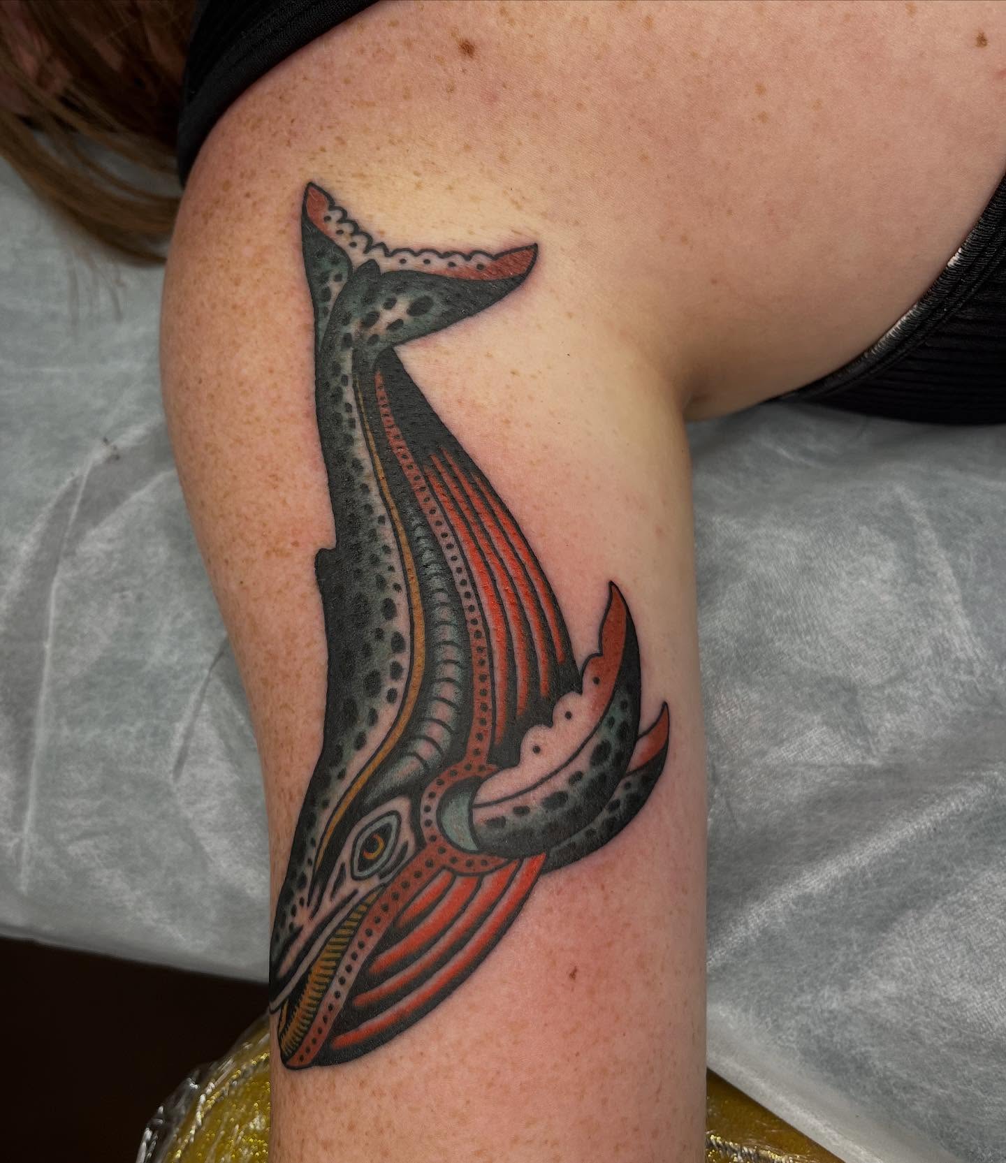 Tattoo by @mustyrattats โ dotwork, geometric