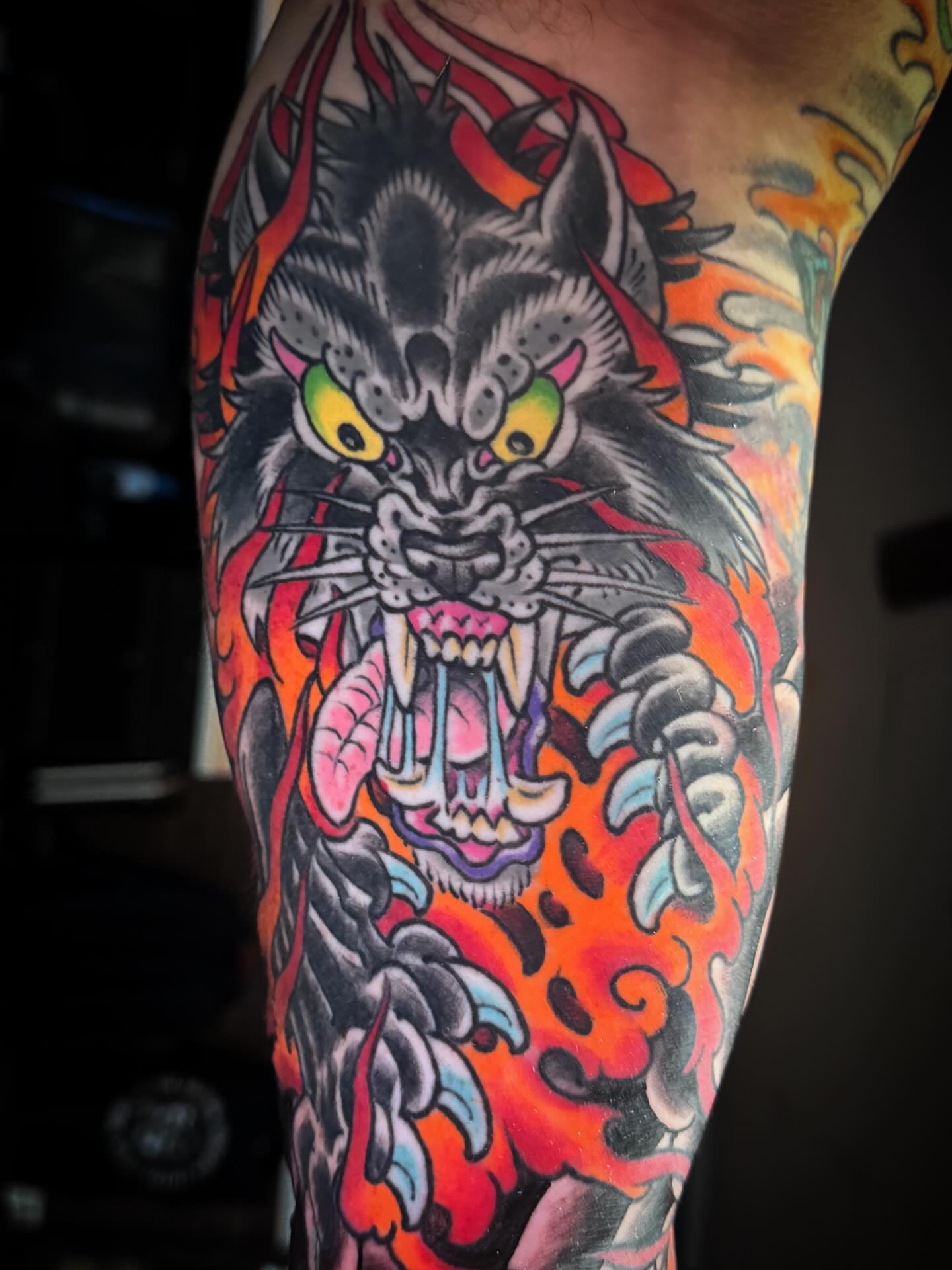Tattoo by @bicycle_bobs_tat2 — american_traditional, japanese_irezumi
