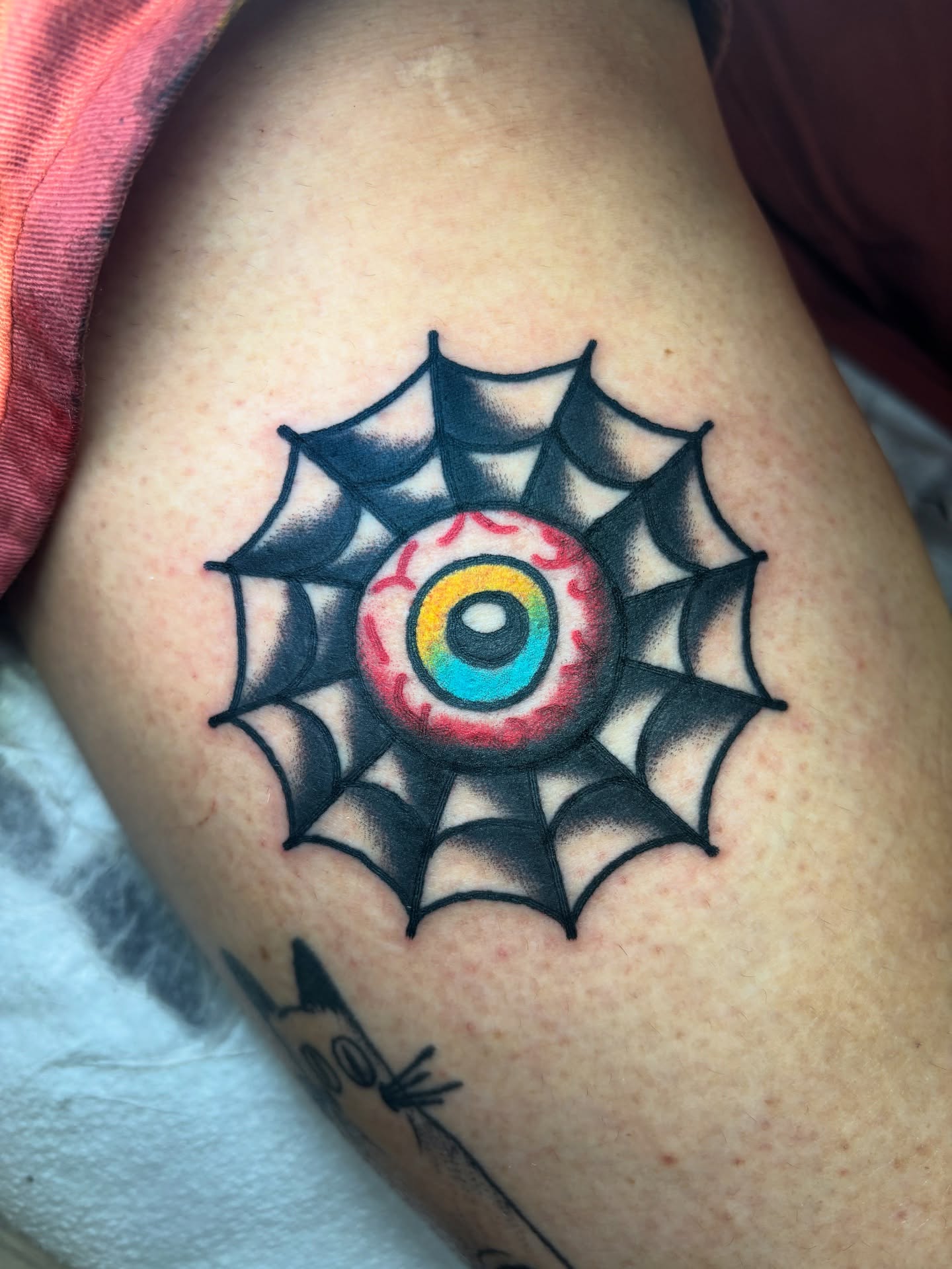 Tattoo by @nickytats — geometric, dotwork