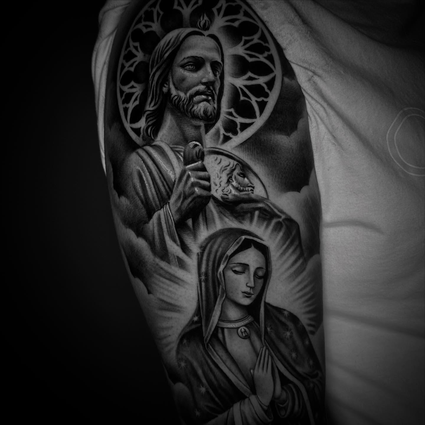 Tattoo by @jh_ink__ — black_and_grey, realism
